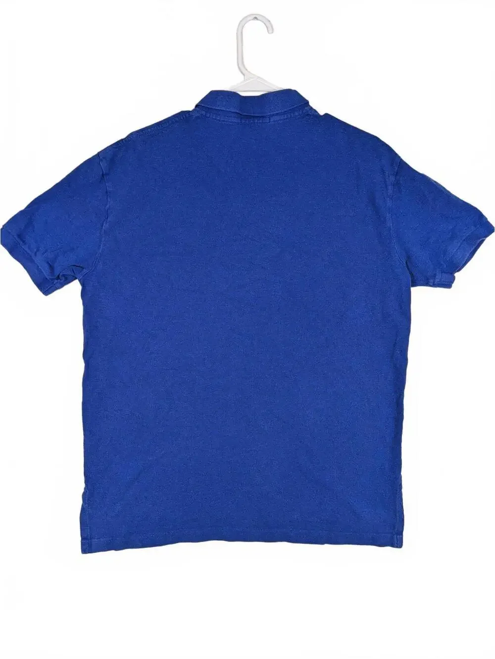Polo Ralph Lauren Short Sleeve Polo Shirt Solid Blue Cotton Mens Large